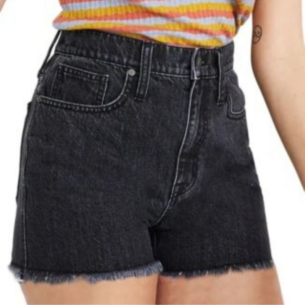 Madewell The Perfect Jean Shorts in Faded Black
